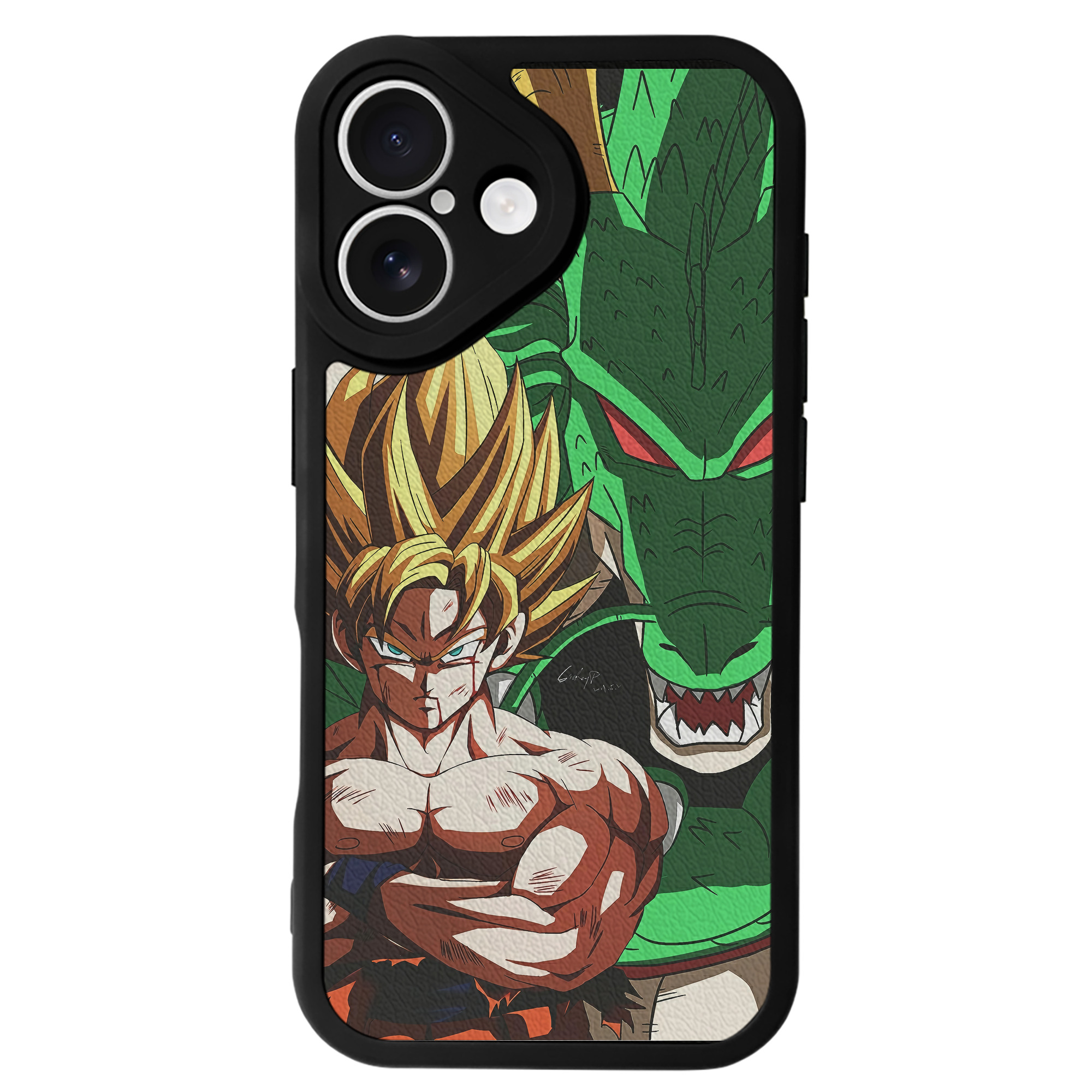 （画像用） ドラゴンボール DRAGON BALL 【iPhone 16シリーズ対応】シリコンスマホケース（レザー調） 材質：シリコン